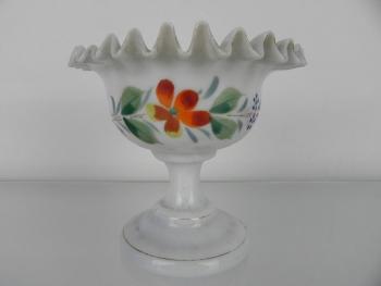 Glas-Aufsatzschale - Milchglas - 1870