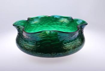 Glasschssel - Irisierend Glas, grnes Glas - 1910